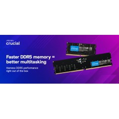 Crucial DDR5 SDRAM 16GB CL40 Ikke-ECC DIMM 288-PIN